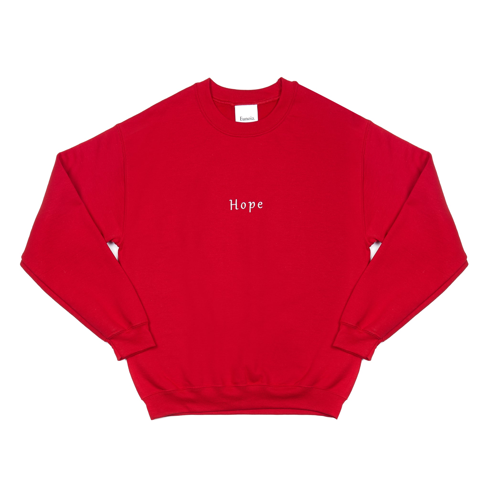 "Hope crewneck" with ; sleeve detail