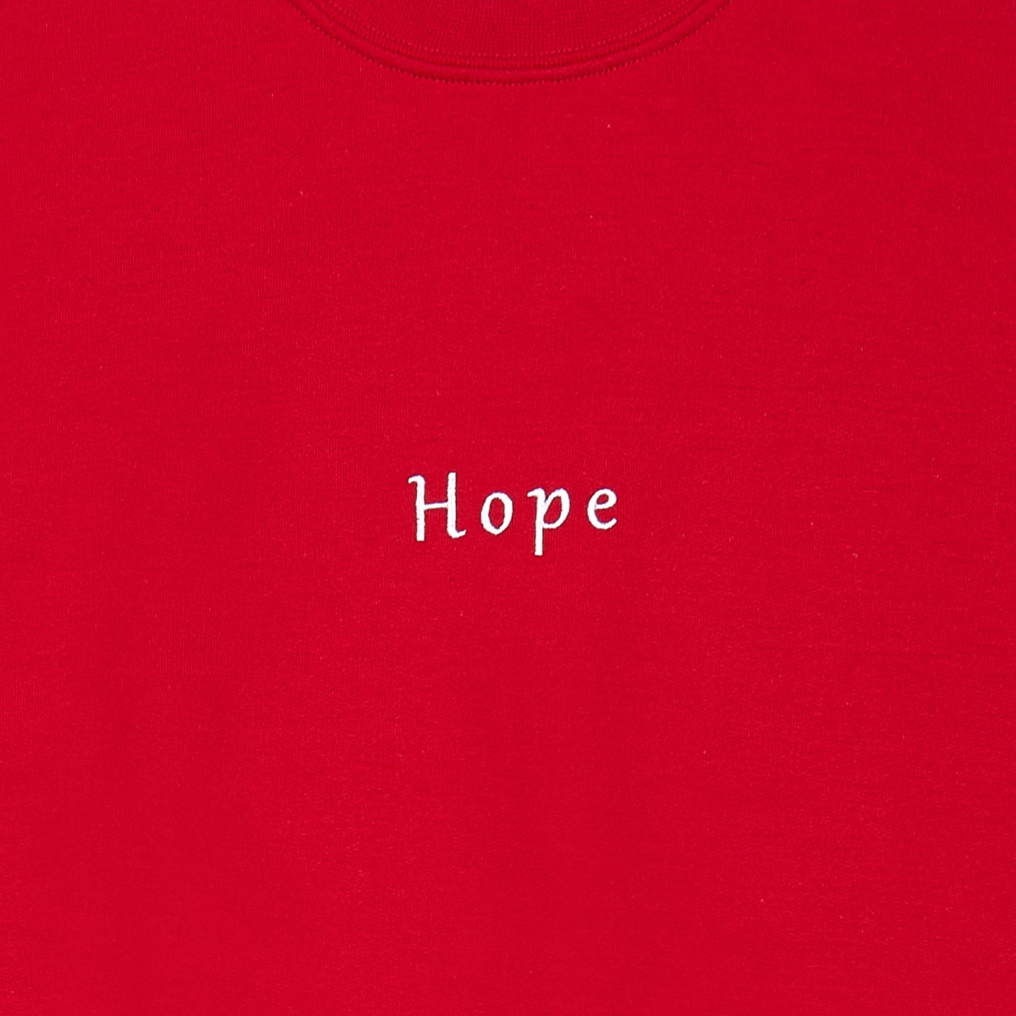 "Hope crewneck" with ; sleeve detail