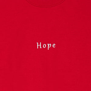 "Hope crewneck" with ; sleeve detail